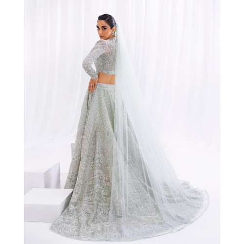 Light Cyan Scilla Lehenga Choli Light Cyan Scilla Lehenga Choli