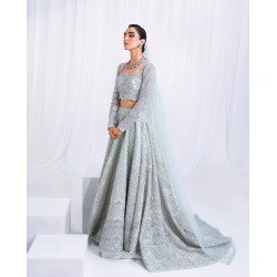 Light Cyan Scilla Lehenga Choli Light Cyan Scilla Lehenga Choli