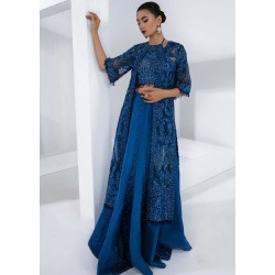 Polynesian Blue Scilla Jacket and Lehenga Choli