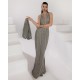 Battleship Grey Scilla Jacket and Skirt