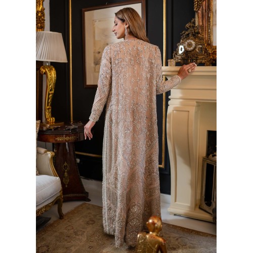 Apricot Scilla Gown with Ruffled Inner