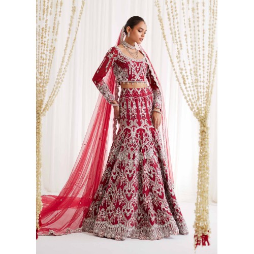 Madder Snowflake Lehenga Choli