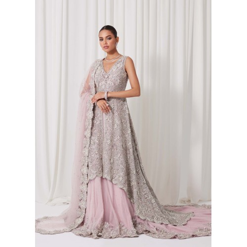 Pink Snowflake Shirt and Lehenga