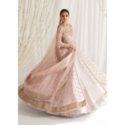 Misty Rose Snowflake Pishwas and Lehenga Misty Rose Snowflake Pishwas and Lehenga