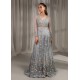 Cadet Grey Snowflake Sharara