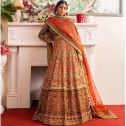 Gold Fusion and Aerospace Lily Lehenga Choli Gold Fusion and Aerospace Lily Lehenga Choli