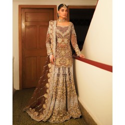 Chocolate Balsam Shirt and Mermaid Lehenga