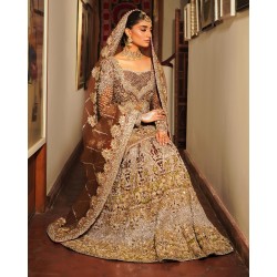 Chocolate Balsam Shirt and Mermaid Lehenga Chocolate Balsam Shirt and Mermaid Lehenga