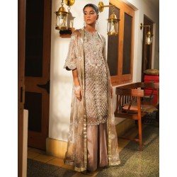 Melon Balsam Gown and Trousers Suit
