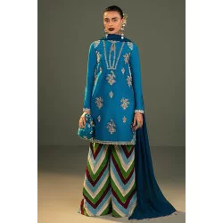 Bice Blue Balsam Chatta Patti Trousers Suit