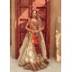 Chocolate Antique Gold Crocus Choli Lehenga