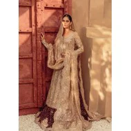 Antique Brass Crocus Lehenga