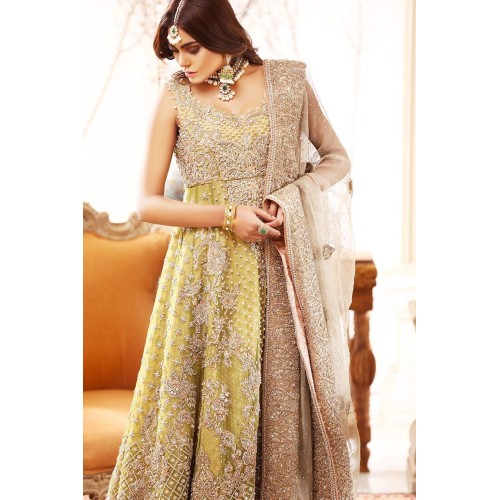 Olive Green Amaryllis Gown and Lehenga