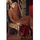 Burnt Umber and OU Crimson Red Amaryllis Long Shirt and Gharara Burnt Umber and OU Crimson Red Amaryllis Long Shirt and Gharara