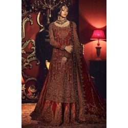 Chocolate Cosmos Amaryllis Long Shirt and Gharara