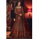 Chocolate Cosmos Amaryllis Long Shirt and Gharara
