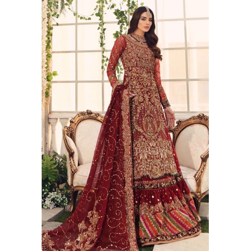 Rosewood Amaryllis Lehenga