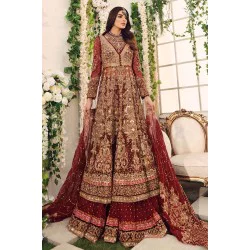 Chocolate Cosmos Amaryllis Lehenga and Gown