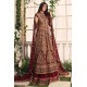 Chocolate Cosmos Amaryllis Lehenga and Gown