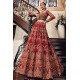 NCS Red Amaryllis Lehenga Choli