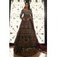 Deep Teal Amaryllis Gown and Lehenga