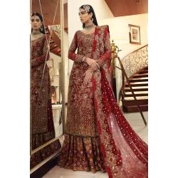 OU Crimson Red Amaryllis Gharara
