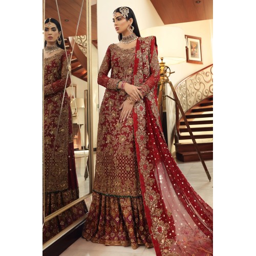 OU Crimson Red Amaryllis Gharara