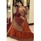 Chocolate Cosmos Amaryllis Lehenga Chocolate Cosmos Amaryllis Lehenga