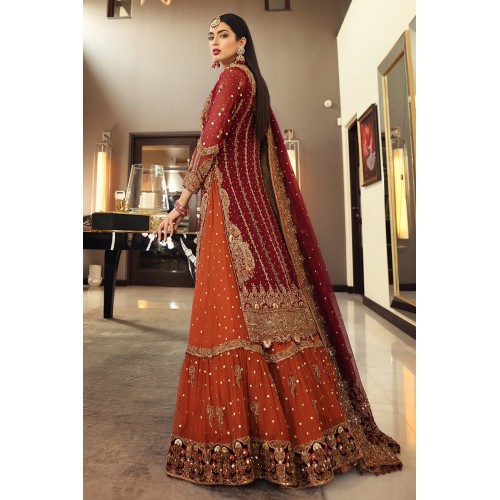 Chocolate Cosmos Amaryllis Lehenga Chocolate Cosmos Amaryllis Lehenga