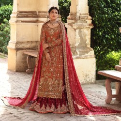 Tawny Amaryllis Farshi Lehenga