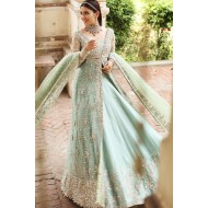 Pale Robin Egg Blue Amaryllis Gown and Lehenga