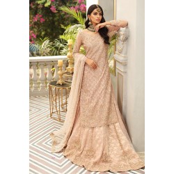 Peach Amaryllis Shirt and Lehenga