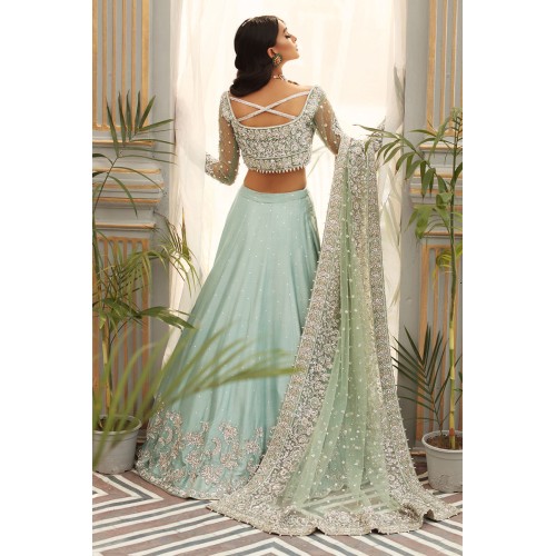 Sherbet Blue Amaryllis Lehenga Choli Sherbet Blue Amaryllis Lehenga Choli