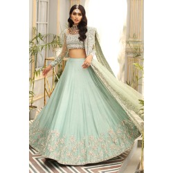Sherbet Blue Amaryllis Lehenga Choli