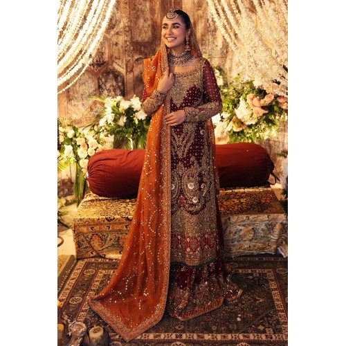 Chocolate Cosmos Amaryllis Gharara and Long Shirt Chocolate Cosmos Amaryllis Gharara and Long Shirt
