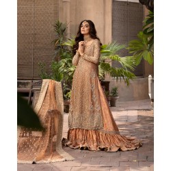 Sandy Brown Amaryllis Farshi Lehenga