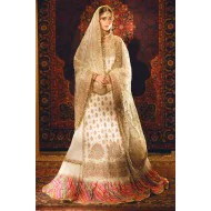 Off White Amaryllis Chatta Patti Lehenga