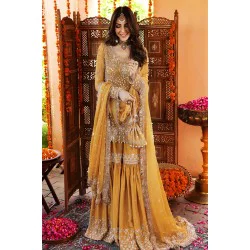 Orange Yellow Amaryllis Gharara