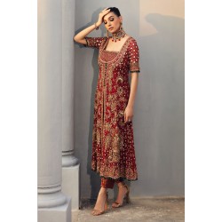 Barn Red Amaryllis Long Shirt and Pants