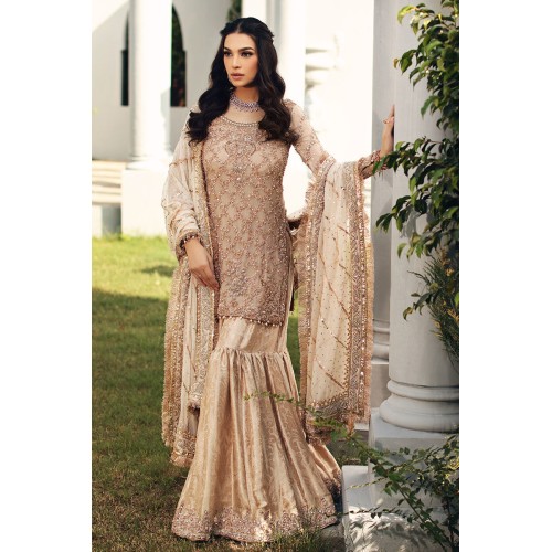 Dun Amaryllis Shirt with Sunset Gharara Dun Amaryllis Shirt with Sunset Gharara