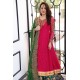 Raspberry Amaryllis Frock with Teal Lehenga Raspberry Amaryllis Frock with Teal Lehenga