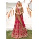 Orange Amaryllis Choli with Rose Lehenga Orange Amaryllis Choli with Rose Lehenga