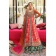 Orange Folly Amaryllis Pishwas with Green Lehenga Orange Folly Amaryllis Pishwas with Green Lehenga