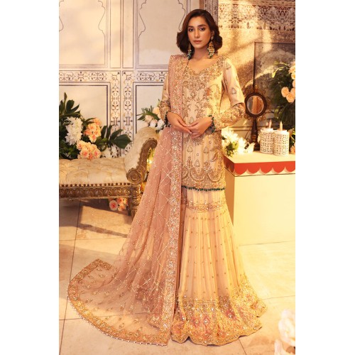 Light Misty Rose Amaryllis Shirt and Gharara