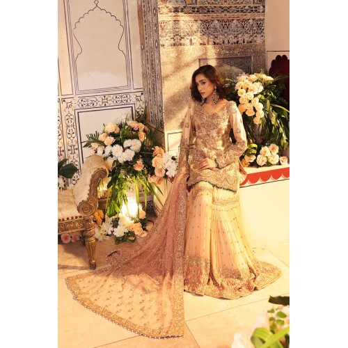 Light Misty Rose Amaryllis Shirt and Gharara