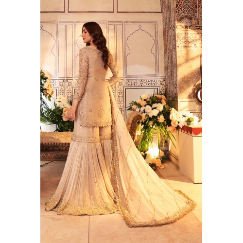 Champagne Pink Amaryllis Shirt and Gharara