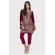 Berry Burgundy Amaryllis Velvet Short Shirt and Capri Pants