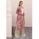 Zany Pink Amaryllis Velvet Jacket with Sharara