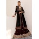 Black Amaryllis Velvet Jacket with Gharara