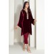 Dark Burgundy Amaryllis Velvet Shirt with Sharkbite Hem Dark Burgundy Amaryllis Velvet Shirt with Sharkbite Hem